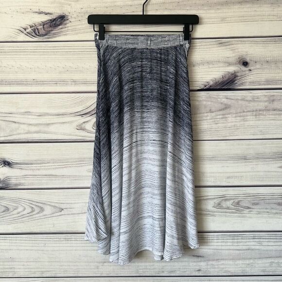 Lulus Endless Dream Blue & White Striped Flowy Midi Skirt - Picture 5 of 8